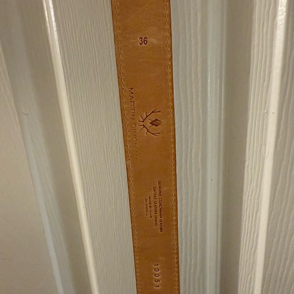 Martin Dingman Brown Leather Belt